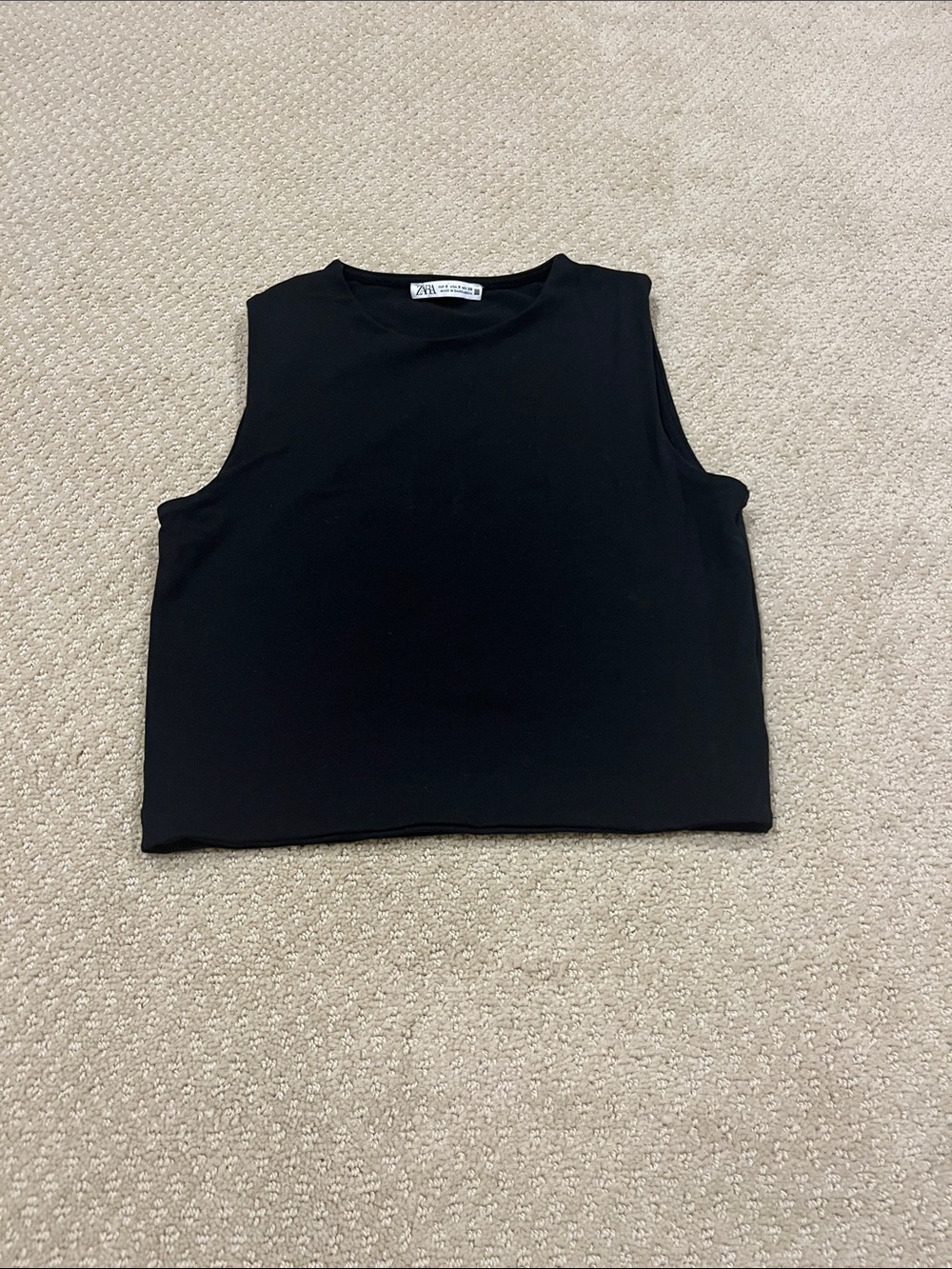 Zara women’s size small stretchy black tank top